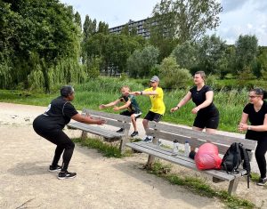 Samen aan het sporten